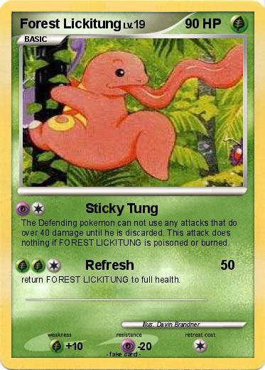 Pokemon Forest Lickitung