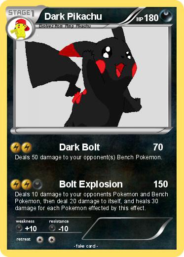 Pokemon Dark Pikachu