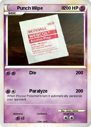 Pokemon Punch Wipe               0