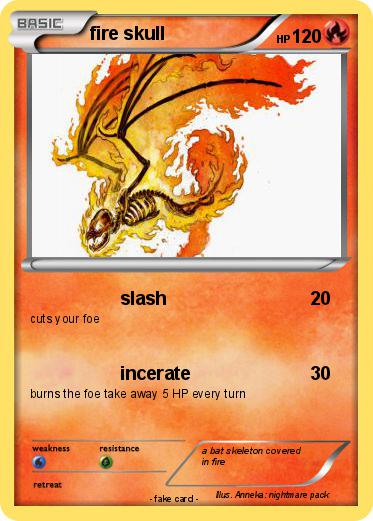 Pokemon fire skull
