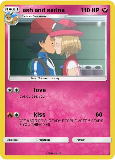 Pokemon ash and serina
