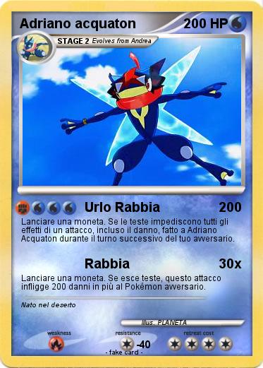 Pokemon Adriano acquaton