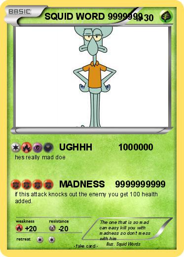 Pokemon SQUID WORD 9999999