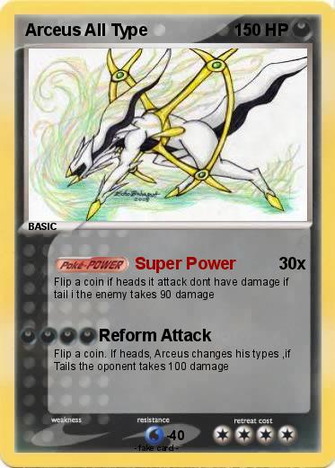 Pokemon Arceus All Type