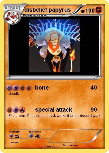 Pokemon disbelief papyrus