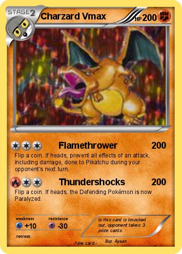 Pokemon Charzard Vmax