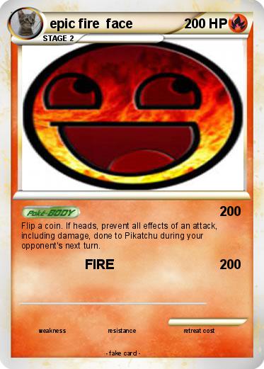 Pokemon epic fire  face