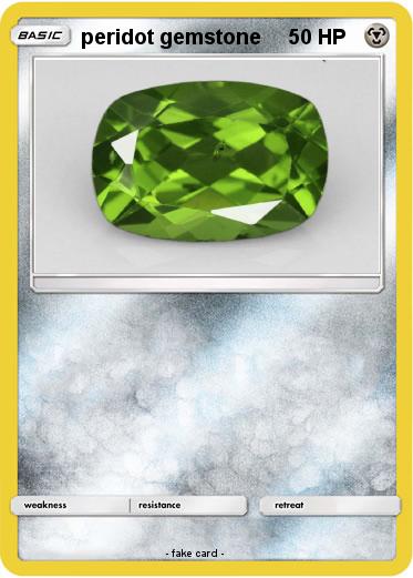 Pokemon peridot gemstone