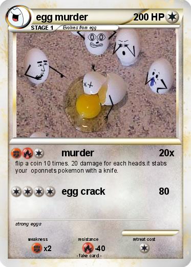 Pokemon egg murder