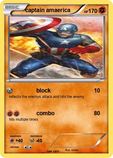 Pokemon captain amaerica