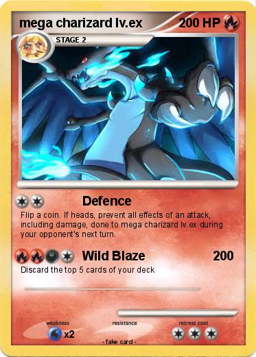 Pokemon mega charizard lv.ex