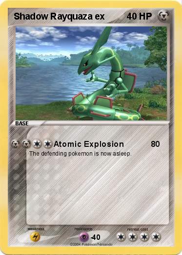 Pokemon Shadow Rayquaza ex