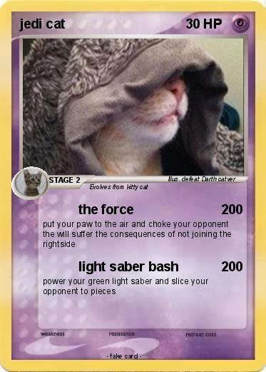 Pokemon jedi cat