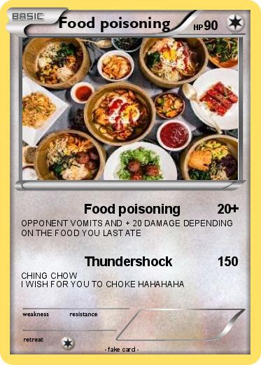 Pokemon Food poisoning