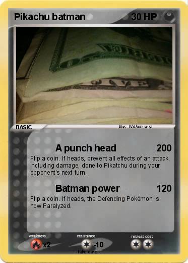 Pokemon Pikachu batman