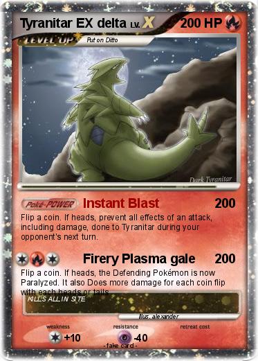 Pokemon Tyranitar EX delta