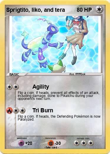 Pokemon Sprigtito, liko, and tera