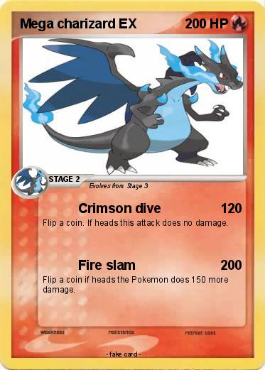 Pokemon Mega charizard EX