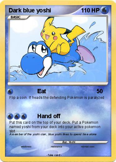 Pokemon Dark blue yoshi