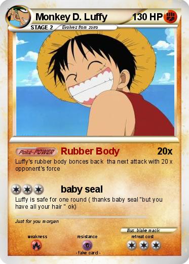 Pokemon Monkey D. Luffy