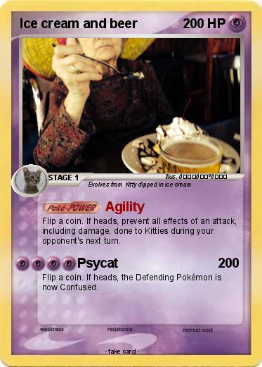 Pokemon Ice cream and beer