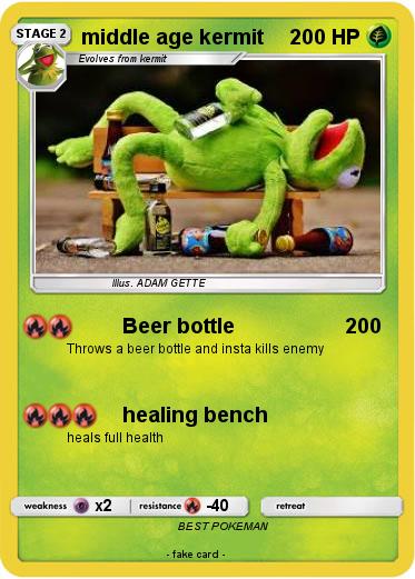 Pokemon middle age kermit