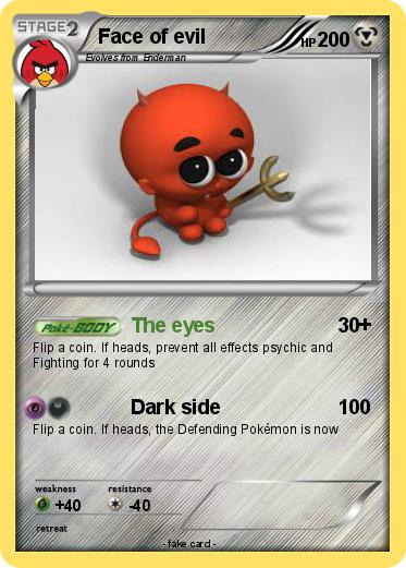 Pokemon Face of evil