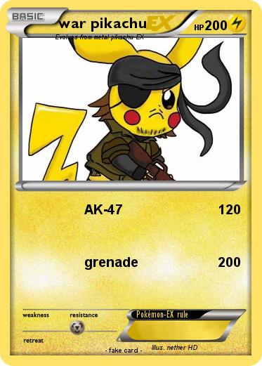Pokemon war pikachu
