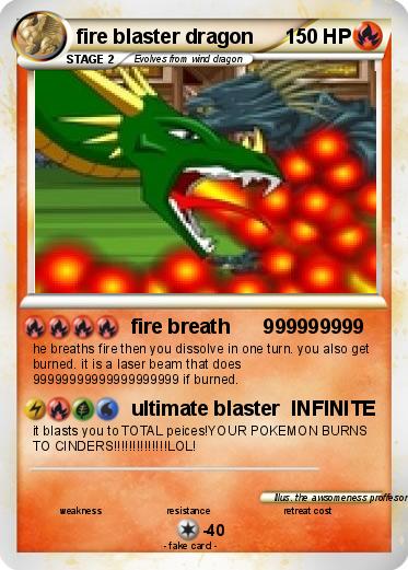Pokemon fire blaster dragon