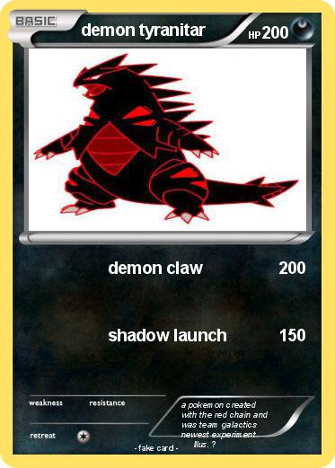 Pokemon demon tyranitar