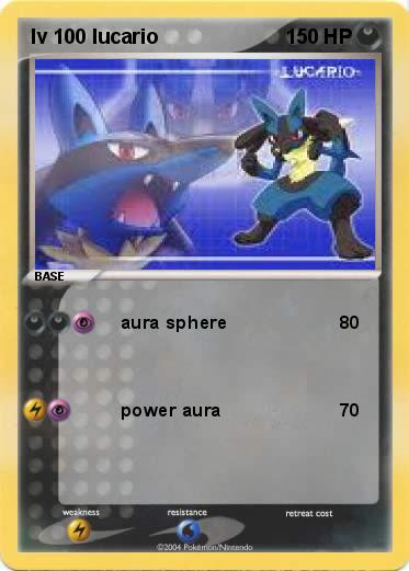 Pokemon lv 100 lucario