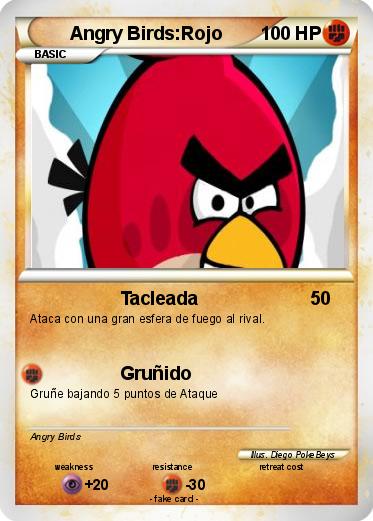 Pokemon Angry Birds:Rojo