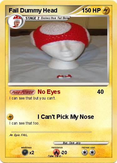 Pokemon Fail Dummy Head