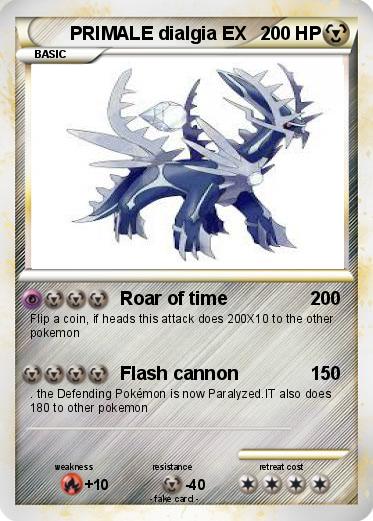 Pokemon PRIMALE dialgia EX