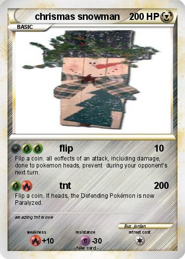 Pokemon chrismas snowman