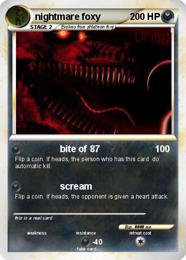 Pokemon nightmare foxy