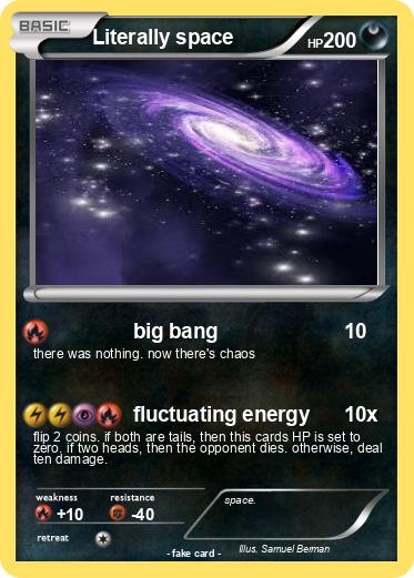 Pokemon Literally space