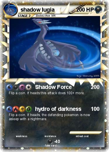 Pokemon shadow lugia