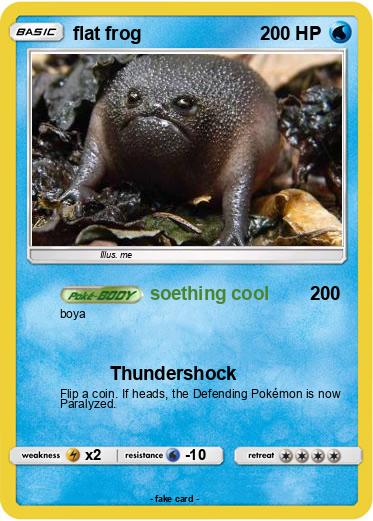 Pokemon flat frog
