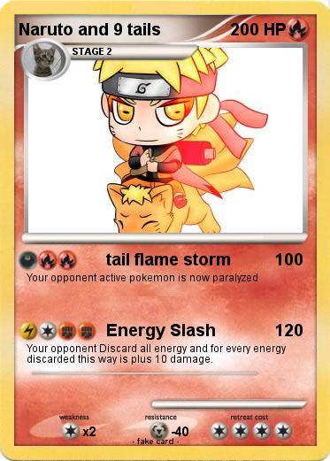 Pokemon Naruto and 9 tails