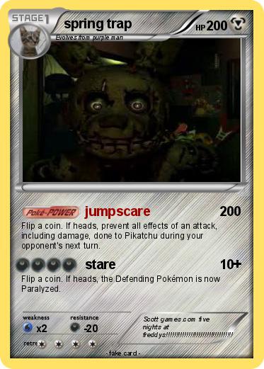 Pokemon spring trap