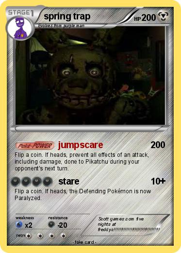 Pokemon spring trap