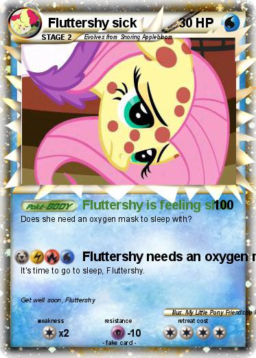 Pokemon Fluttershy sick