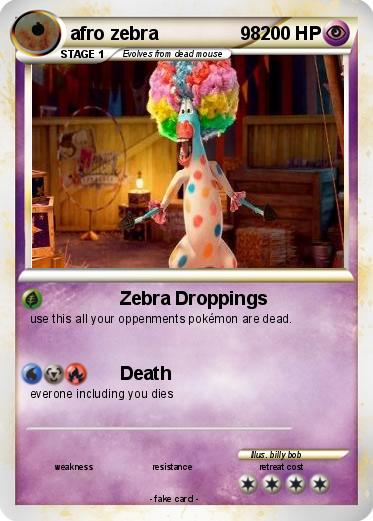 Pokemon afro zebra                98