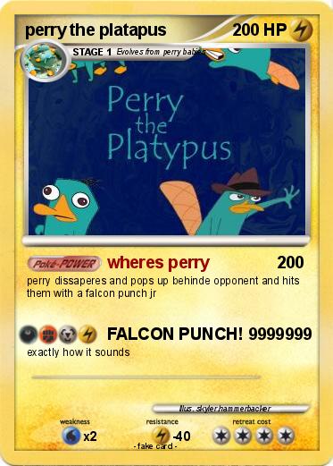 Pokemon perry the platapus