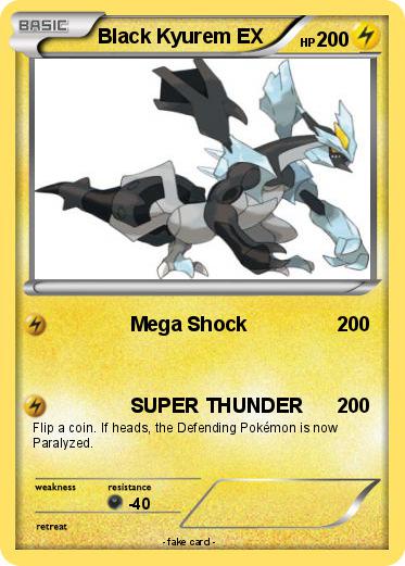 Pokemon Black Kyurem EX