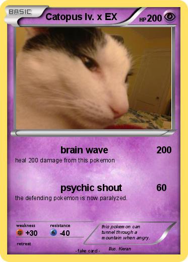 Pokemon Catopus lv. x EX