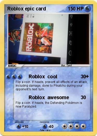 Pokemon Roblox epic card