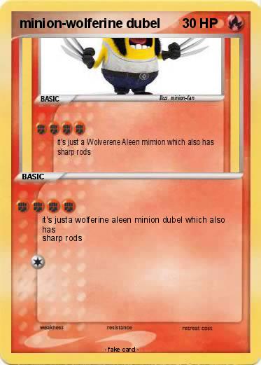 Pokemon minion-wolferine dubel