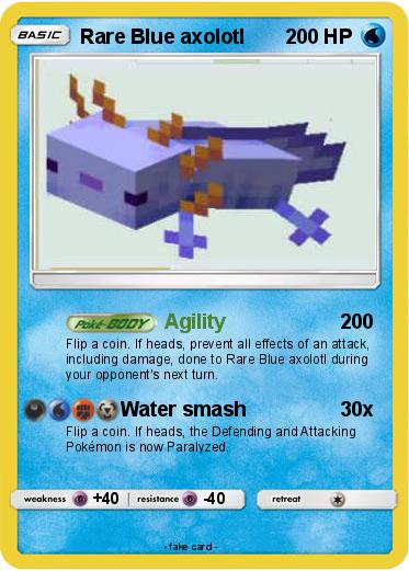 Pokemon Rare Blue axolotl